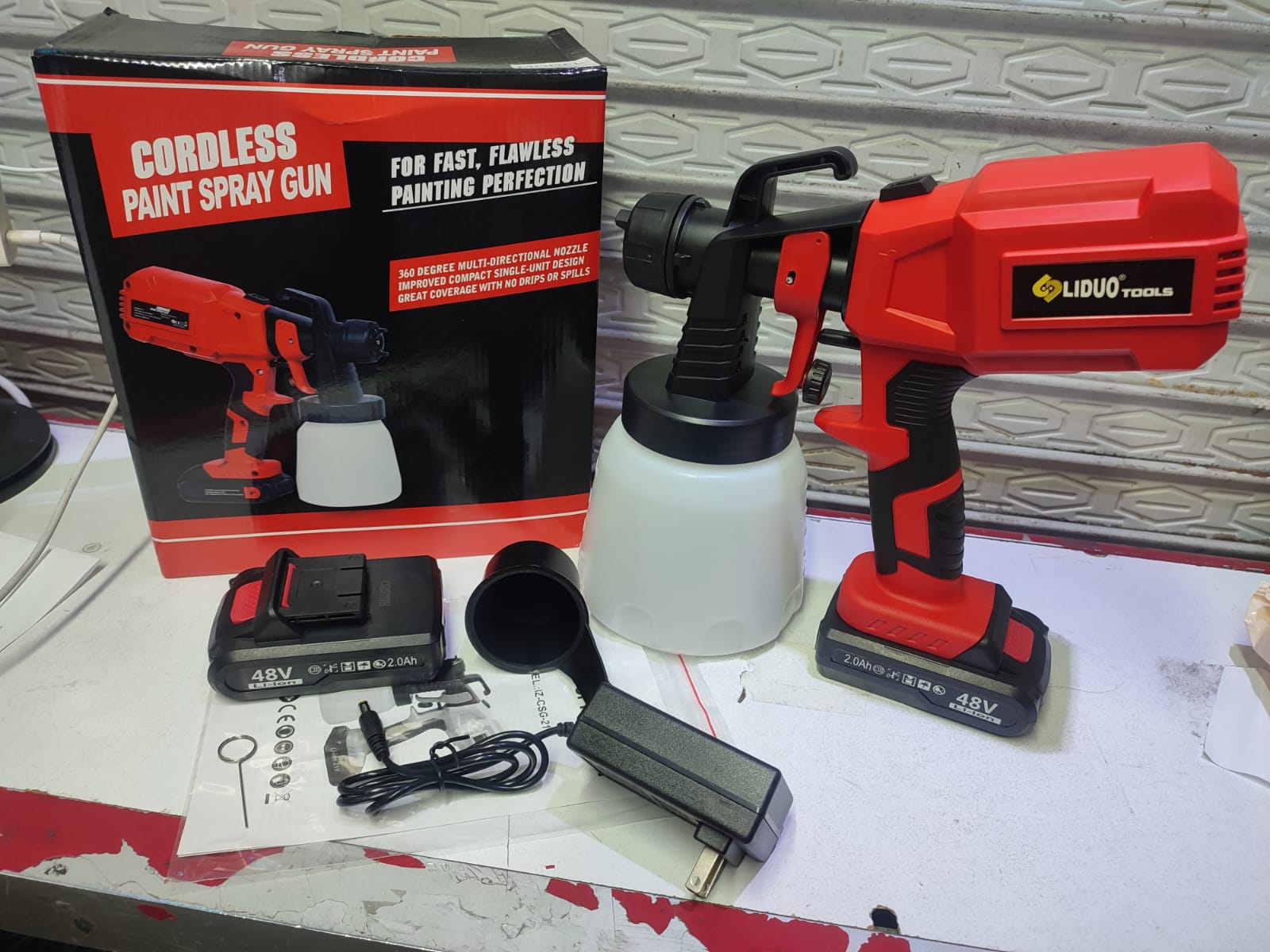 Miniatura 1 de PISTOLA PULVERIZADORA INALAMBRICA